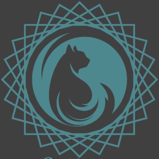 Logo der Katzenzucht Siberian Jewellers: Sibirische Katze in einem Diamant - repräsentiert die Einzigartigkeit und Exklusivität dieser Rasse